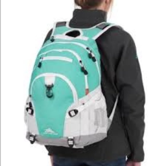 NWT High Sierra Backpack Waterproof School Hike Laptop Books Travel Silver Gray - Picture 8 of 11